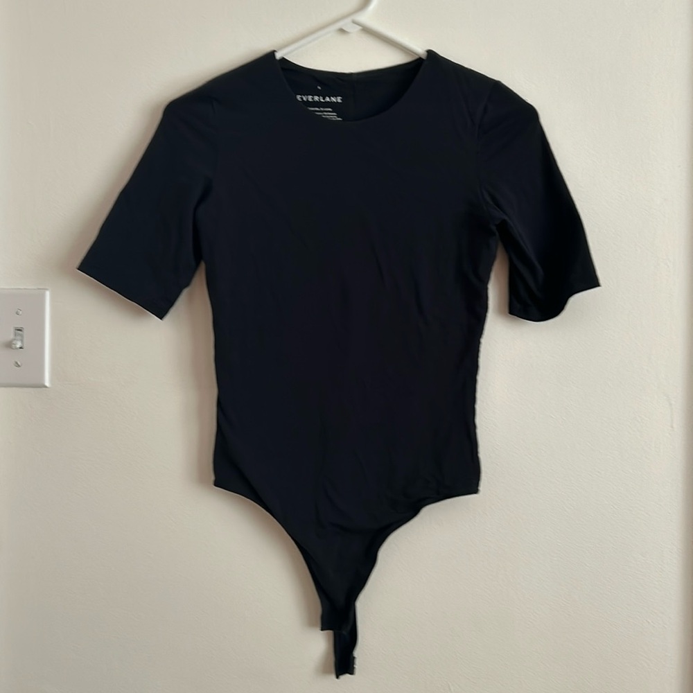 Everlane black bodysuit.